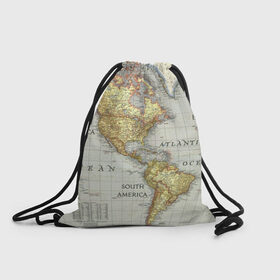 Рюкзак-мешок 3D с принтом Карта 16 в Тюмени, 100% полиэстер | плотность ткани — 200 г/м2, размер — 35 х 45 см; лямки — толстые шнурки, застежка на шнуровке, без карманов и подкладки | map | world | карта | мир