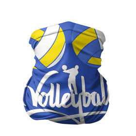 Бандана-труба 3D с принтом Волейбол 6 в Тюмени, 100% полиэстер, ткань с особыми свойствами — Activecool | плотность 150‒180 г/м2; хорошо тянется, но сохраняет форму | Тематика изображения на принте: volleyball | волейбол