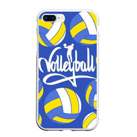 Чехол для iPhone 7Plus/8 Plus матовый с принтом Волейбол 6 в Тюмени, Силикон | Область печати: задняя сторона чехла, без боковых панелей | volleyball | волейбол