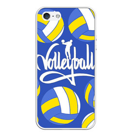 Чехол для iPhone 5/5S матовый с принтом Волейбол 6 в Тюмени, Силикон | Область печати: задняя сторона чехла, без боковых панелей | volleyball | волейбол