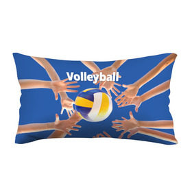 Подушка 3D антистресс с принтом Волейбол 24 в Тюмени, наволочка — 100% полиэстер, наполнитель — вспененный полистирол | состоит из подушки и наволочки на молнии | volleyball | волейбол
