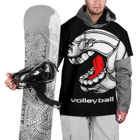 Накидка на куртку 3D с принтом Волейбол 25 в Тюмени, 100% полиэстер |  | volleyball | волейбол