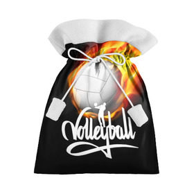 Подарочный 3D мешок с принтом Волейбол 28 в Тюмени, 100% полиэстер | Размер: 29*39 см | volleyball | волейбол