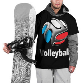 Накидка на куртку 3D с принтом Волейбол 29 в Тюмени, 100% полиэстер |  | volleyball | волейбол