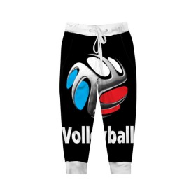 Детские брюки 3D с принтом Волейбол 29 в Тюмени, 100% полиэстер | манжеты по низу, эластичный пояс регулируется шнурком, по бокам два кармана без застежек, внутренняя часть кармана из мелкой сетки | volleyball | волейбол