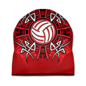 Шапка 3D с принтом Волейбол 34 в Тюмени, 100% полиэстер | универсальный размер, печать по всей поверхности изделия | volleyball | волейбол