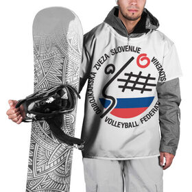 Накидка на куртку 3D с принтом Волейбол 43 в Тюмени, 100% полиэстер |  | 