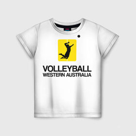 Детская футболка 3D с принтом Волейбол 66 в Тюмени, 100% гипоаллергенный полиэфир | прямой крой, круглый вырез горловины, длина до линии бедер, чуть спущенное плечо, ткань немного тянется | volleyball | western australia | волейбол