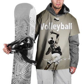 Накидка на куртку 3D с принтом Волейбол 78 в Тюмени, 100% полиэстер |  | volleyball | волейбол