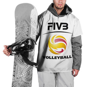 Накидка на куртку 3D с принтом Волейбол 92 в Тюмени, 100% полиэстер |  | 