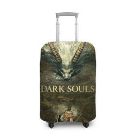 Чехол для чемодана 3D с принтом Dark Souls 12 в Тюмени, 86% полиэфир, 14% спандекс | двустороннее нанесение принта, прорези для ручек и колес | dark souls | praise the sun | you died | дарк соулс
