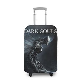 Чехол для чемодана 3D с принтом Dark Souls 15 в Тюмени, 86% полиэфир, 14% спандекс | двустороннее нанесение принта, прорези для ручек и колес | dark souls | praise the sun | you died | дарк соулс