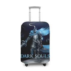 Чехол для чемодана 3D с принтом Dark Souls 17 в Тюмени, 86% полиэфир, 14% спандекс | двустороннее нанесение принта, прорези для ручек и колес | dark souls | praise the sun | you died | дарк соулс