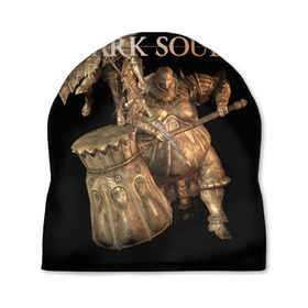 Шапка 3D с принтом Dark Souls 22 в Тюмени, 100% полиэстер | универсальный размер, печать по всей поверхности изделия | dark souls | praise the sun | you died | дарк соулс