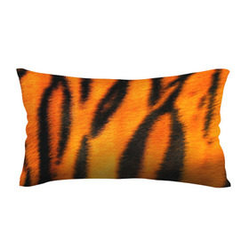 Подушка 3D антистресс с принтом Шкура тигра в Тюмени, наволочка — 100% полиэстер, наполнитель — вспененный полистирол | состоит из подушки и наволочки на молнии | Тематика изображения на принте: кошка | полосатая | текстуры | тигр