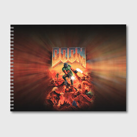 Альбом для рисования с принтом Doom 1993 в Тюмени, 100% бумага
 | матовая бумага, плотность 200 мг. | 