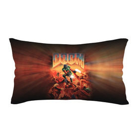 Подушка 3D антистресс с принтом Doom 1993 в Тюмени, наволочка — 100% полиэстер, наполнитель — вспененный полистирол | состоит из подушки и наволочки на молнии | 