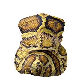 Бандана-труба 3D с принтом Змея в Тюмени, 100% полиэстер, ткань с особыми свойствами — Activecool | плотность 150‒180 г/м2; хорошо тянется, но сохраняет форму | Тематика изображения на принте: snake | анаконда | гадюка | змеиная | змея | кобра | кожа | кожура | удав | уж | червь | червяк | яд
