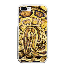 Чехол для iPhone 7Plus/8 Plus матовый с принтом Змея в Тюмени, Силикон | Область печати: задняя сторона чехла, без боковых панелей | Тематика изображения на принте: snake | анаконда | гадюка | змеиная | змея | кобра | кожа | кожура | удав | уж | червь | червяк | яд