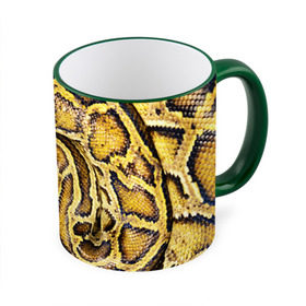 Кружка 3D с принтом Змея в Тюмени, керамика | ёмкость 330 мл | Тематика изображения на принте: snake | анаконда | гадюка | змеиная | змея | кобра | кожа | кожура | удав | уж | червь | червяк | яд