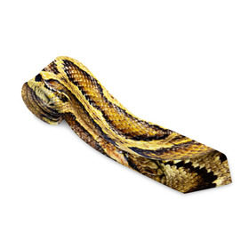 Галстук 3D с принтом Змея в Тюмени, 100% полиэстер | Длина 148 см; Плотность 150-180 г/м2 | Тематика изображения на принте: snake | анаконда | гадюка | змеиная | змея | кобра | кожа | кожура | удав | уж | червь | червяк | яд