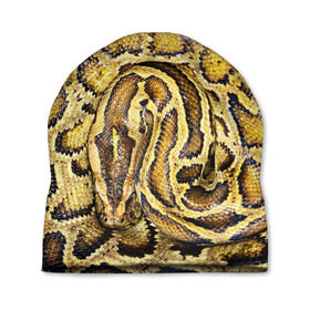 Шапка 3D с принтом Змея в Тюмени, 100% полиэстер | универсальный размер, печать по всей поверхности изделия | snake | анаконда | гадюка | змеиная | змея | кобра | кожа | кожура | удав | уж | червь | червяк | яд