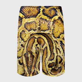 Детские спортивные шорты 3D с принтом Змея в Тюмени,  100% полиэстер
 | пояс оформлен широкой мягкой резинкой, ткань тянется
 | snake | анаконда | гадюка | змеиная | змея | кобра | кожа | кожура | удав | уж | червь | червяк | яд