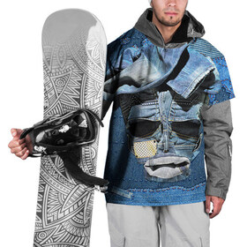 Накидка на куртку 3D с принтом Джинсовый 5 в Тюмени, 100% полиэстер |  | Тематика изображения на принте: 