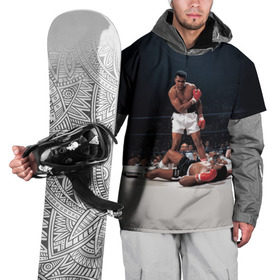 Накидка на куртку 3D с принтом Muhammad Ali в Тюмени, 100% полиэстер |  | impossible is nothing | muhammad ali | бокс | боксёр | мохаммед али | спорт