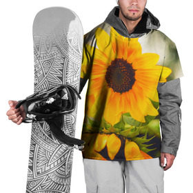 Накидка на куртку 3D с принтом Подсолнухи в Тюмени, 100% полиэстер |  | Тематика изображения на принте: лето | подсолнух | солнце | цветы