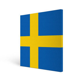 Холст квадратный с принтом Швеция в Тюмени, 100% ПВХ |  | Тематика изображения на принте: сборная | футбол
