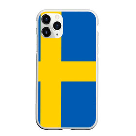 Чехол для iPhone 11 Pro матовый с принтом Швеция в Тюмени, Силикон |  | сборная | футбол