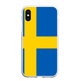 Чехол для iPhone XS Max матовый с принтом Швеция в Тюмени, Силикон | Область печати: задняя сторона чехла, без боковых панелей | сборная | футбол