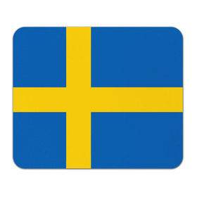 Коврик прямоугольный с принтом Швеция в Тюмени, натуральный каучук | размер 230 х 185 мм; запечатка лицевой стороны | сборная | футбол