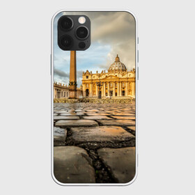 Чехол для iPhone 12 Pro Max с принтом Италия (Рим) в Тюмени, Силикон |  | europe | italy | rome | vatican | архитектура | ватикан | европа | ес | италия | обелиск | папа римский | площадь святого петра | рим | собор