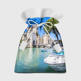 Подарочный 3D мешок с принтом Италия в Тюмени, 100% полиэстер | Размер: 29*39 см | europe | italy | вода | европа | ес | италия | каникулы | катера | отдых | отпуск | пляж | солнце | туризм