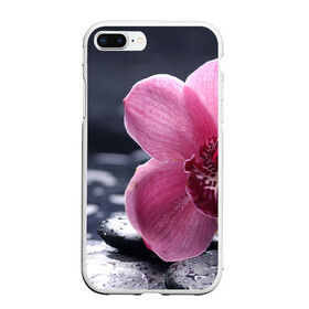 Чехол для iPhone 7Plus/8 Plus матовый с принтом Цветы в Тюмени, Силикон | Область печати: задняя сторона чехла, без боковых панелей | весна | лето | цветок | цветы