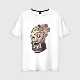 Женская футболка хлопок Oversize с принтом Giant Dad 2 в Тюмени, 100% хлопок | свободный крой, круглый ворот, спущенный рукав, длина до линии бедер
 | 2 | 3 | casual | daddy | dark souls | ds2 | ds3 | дарк соулс | дс