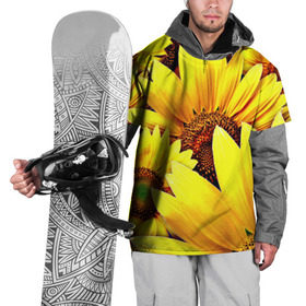 Накидка на куртку 3D с принтом Подсолнух в Тюмени, 100% полиэстер |  | Тематика изображения на принте: 