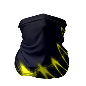 Бандана-труба 3D с принтом Молния в Тюмени, 100% полиэстер, ткань с особыми свойствами — Activecool | плотность 150‒180 г/м2; хорошо тянется, но сохраняет форму | волна | желтый | черный