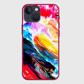 Чехол для iPhone 13 mini с принтом Абстракция красок в Тюмени,  |  | Тематика изображения на принте: color | paint | red | абстракция красок | брызги | краска | красный