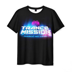 Мужская футболка 3D с принтом Trancemission 2 в Тюмени, 100% полиэфир | прямой крой, круглый вырез горловины, длина до линии бедер | trancemission |   |  trance mission | транс миссия | трансмиссия