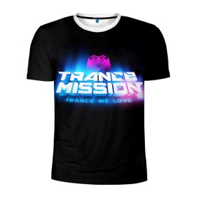 Мужская футболка 3D спортивная с принтом Trancemission 2 в Тюмени, 100% полиэстер с улучшенными характеристиками | приталенный силуэт, круглая горловина, широкие плечи, сужается к линии бедра | trancemission |   |  trance mission | транс миссия | трансмиссия