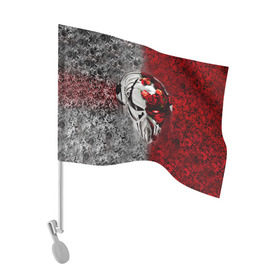 Флаг для автомобиля с принтом Пиратская станция 4 в Тюмени, 100% полиэстер | Размер: 30*21 см | and | dnb | drumm | pirate | station | бэйс | драм | пиратская | станция