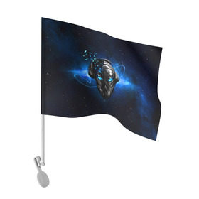 Флаг для автомобиля с принтом Пиратская станция 6 в Тюмени, 100% полиэстер | Размер: 30*21 см | and | dnb | drumm | love | pirate | station | бэйс | драм | пиратская | станция