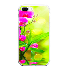 Чехол для iPhone 7Plus/8 Plus матовый с принтом Цветы в Тюмени, Силикон | Область печати: задняя сторона чехла, без боковых панелей | лепесток | новая | природа | цветок | яркая