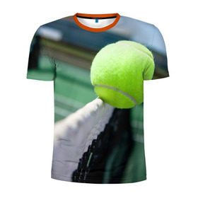 Мужская футболка 3D спортивная с принтом Теннис в Тюмени, 100% полиэстер с улучшенными характеристиками | приталенный силуэт, круглая горловина, широкие плечи, сужается к линии бедра | Тематика изображения на принте: надаль | тенис