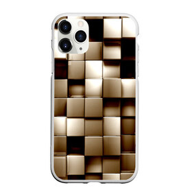 Чехол для iPhone 11 Pro Max матовый с принтом Кубики в Тюмени, Силикон |  | серый | текстура