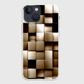 Чехол для iPhone 13 mini с принтом Кубики в Тюмени,  |  | серый | текстура