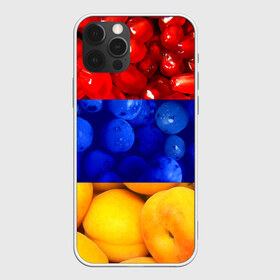 Чехол для iPhone 12 Pro Max с принтом Флаг Армении в Тюмени, Силикон |  | Тематика изображения на принте: армения | гранат | персик | слива | страны | флаг армении | фрукты